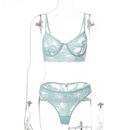 2 Piece See Through Underwear Lingerie Push up Bralette Panties Set The Clothing Company Sydney