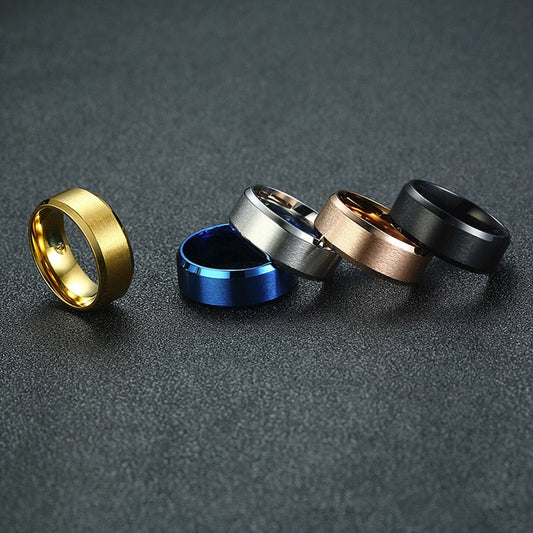 Classic Wedding Ring for Men Women Stainless Steel Jewelry 6mm And 8mm Width The Clothing Company Sydney