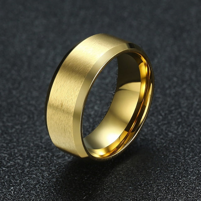 Classic Wedding Ring for Men Women Stainless Steel Jewelry 6mm And 8mm Width The Clothing Company Sydney