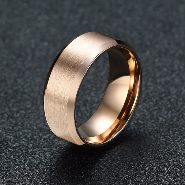 Classic Wedding Ring for Men Women Stainless Steel Jewelry 6mm And 8mm Width The Clothing Company Sydney