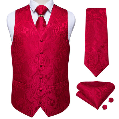 Mens Suit Vest Waistcoat Formal Wedding Groom Sleeveless Vest Hanky Necktie Set The Clothing Company Sydney