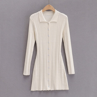 Slim Purple Blue Green Black Vintage Long Sleeve Fashion Hollow Out Women Mini Dress The Clothing Company Sydney