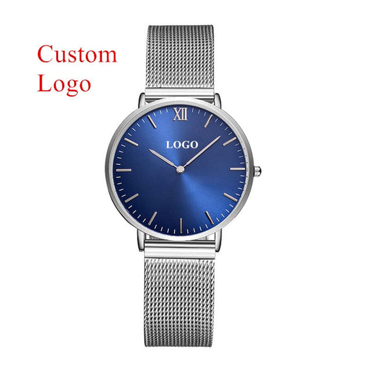 Customise Your Logo Classic Watches Women Rose Gold Stainless Steel Mesh Ladies Wrist Watches The Clothing Company Sydney
