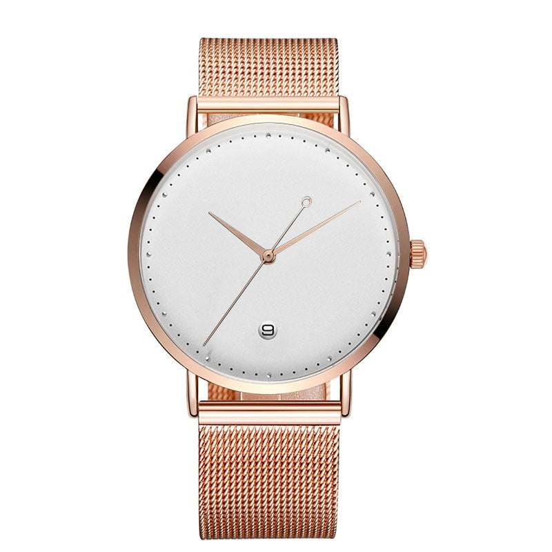 50 pack Brand Your Own Logo Watch Luxury OEM Customized Stainless Steel Mesh Watches The Clothing Company Sydney