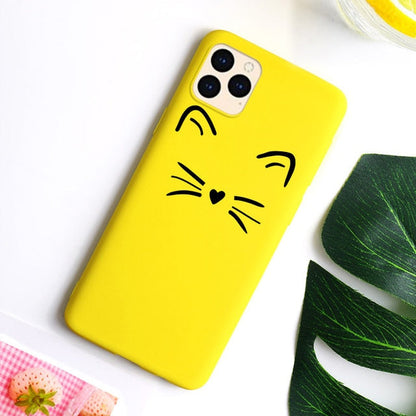 Cute Cat Case For IPhone SE 2020 Case Phone Bumper For Iphone 12 11 Pro max Mini 7 8 XR XS Max X 6 6s Plus 5 SE 5s Covers The Clothing Company Sydney