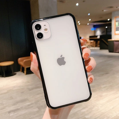 Shockproof Armor Transparent Phone Case For iPhone 12 11 Pro X Xs MAX XR 6 6s 7 8 Plus Camera Protection Candy Color Cover Case The Clothing Company Sydney