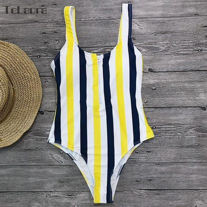 Printed One Piece Swimwear Swimsuit Sexy Monokini Padded Swim Suit Retro Bodysuit Bathing Suit High Cut Beach Wear The Clothing Company Sydney