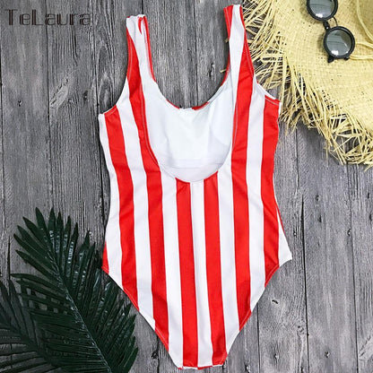 Printed One Piece Swimwear Swimsuit Sexy Monokini Padded Swim Suit Retro Bodysuit Bathing Suit High Cut Beach Wear The Clothing Company Sydney