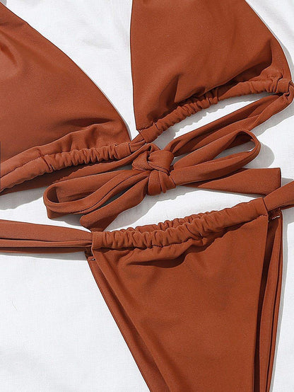 2 Piece Brazilian Micro Swimsuit Mini Thong Bikinis Set Beachwear Halter Top Swimwear Swimming Wear for Bathing Suit The Clothing Company Sydney