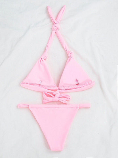 2 Piece Brazilian Micro Swimsuit Mini Thong Bikinis Set Beachwear Halter Top Swimwear Swimming Wear for Bathing Suit The Clothing Company Sydney