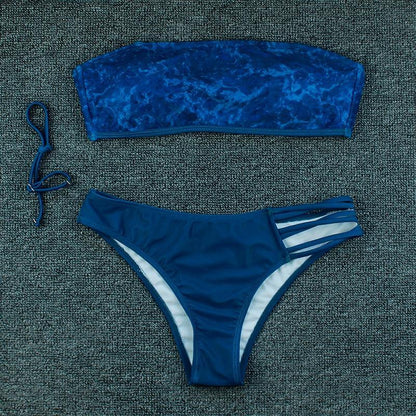 2 Piece High Waist Swimsuit Tube Top Swimwear Summer Plus Size Beachwear Bathing Suit Brazilian Bikini Set The Clothing Company Sydney