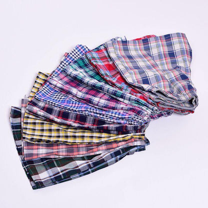 5 Pack Men's Thin Summer Underwear Cotton Plus Size Breathable Plaid Flexible Shorts Boxer Male Underpants The Clothing Company Sydney