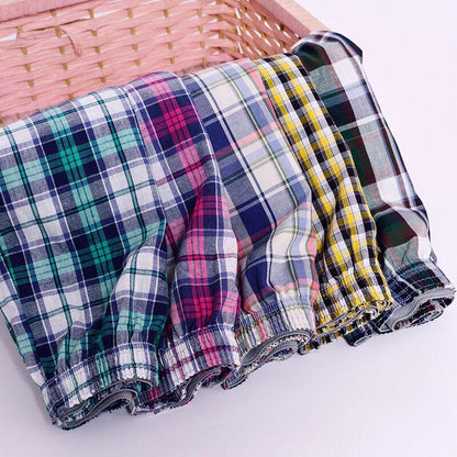 5 Pack Men's Thin Summer Underwear Cotton Plus Size Breathable Plaid Flexible Shorts Boxer Male Underpants The Clothing Company Sydney