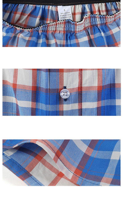 5 Pack Men's Thin Summer Underwear Cotton Plus Size Breathable Plaid Flexible Shorts Boxer Male Underpants The Clothing Company Sydney