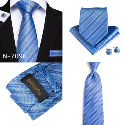 3 Piece Designer Mens Wedding Tie Gold Black Striped Silk Neck Ties Hanky Cufflinks Set The Clothing Company Sydney
