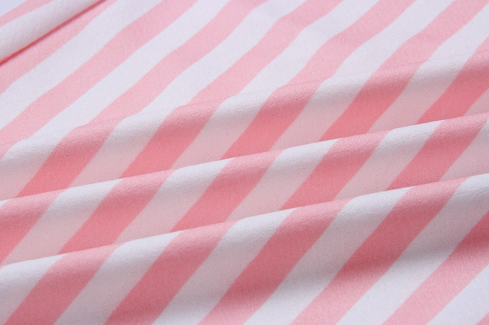 Vintage Casual Sundress Beach Midi Button Backless Polka Dot Striped Summer Boho Sexy Floral Dress The Clothing Company Sydney