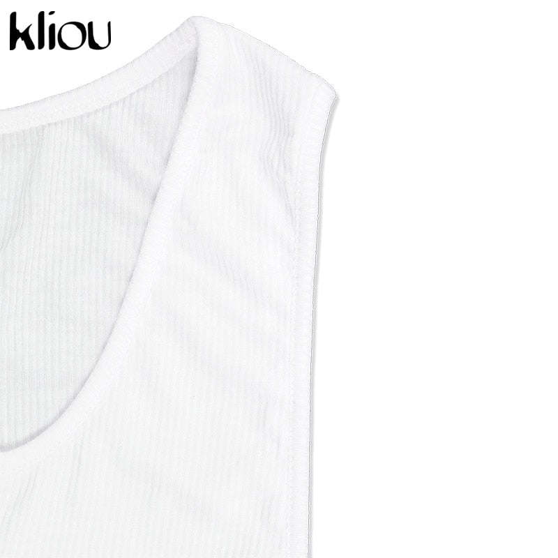 Cotton Mix sleeveless v-neck elastic fitness fashion solid white skinny bodycon mini streetwear Dress The Clothing Company Sydney