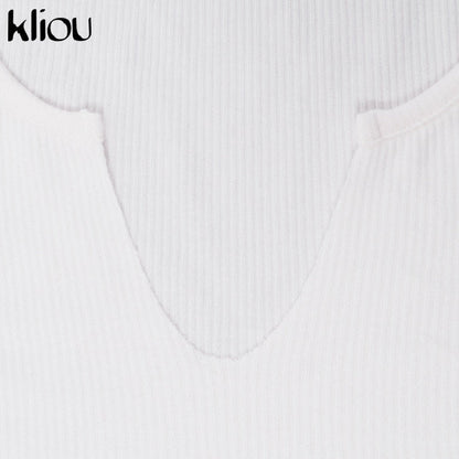 Cotton Mix sleeveless v-neck elastic fitness fashion solid white skinny bodycon mini streetwear Dress The Clothing Company Sydney