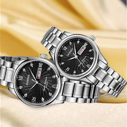 2 Pack Couple Watch Mens Quartz Watches Top Brand Luxury Ladies Dress Wristwatch Set The Clothing Company Sydney
