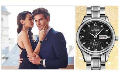 2 Pack Couple Watch Mens Quartz Watches Top Brand Luxury Ladies Dress Wristwatch Set The Clothing Company Sydney