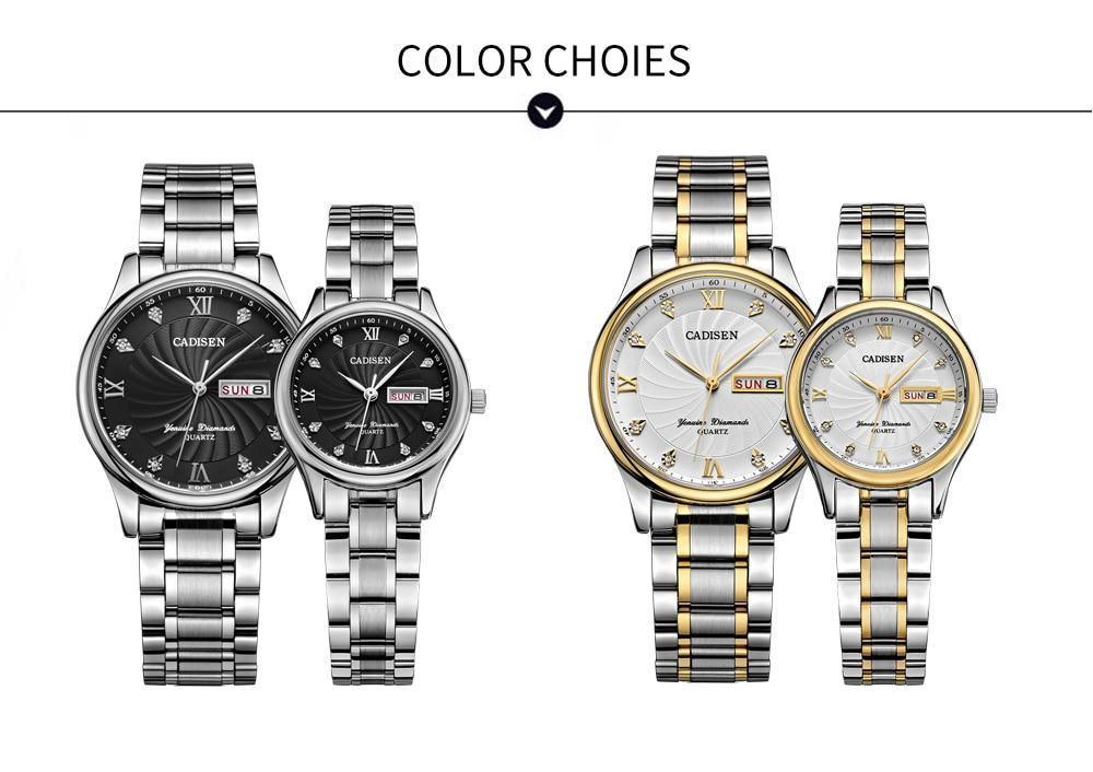 2 Pack Couple Watch Mens Quartz Watches Top Brand Luxury Ladies Dress Wristwatch Set The Clothing Company Sydney