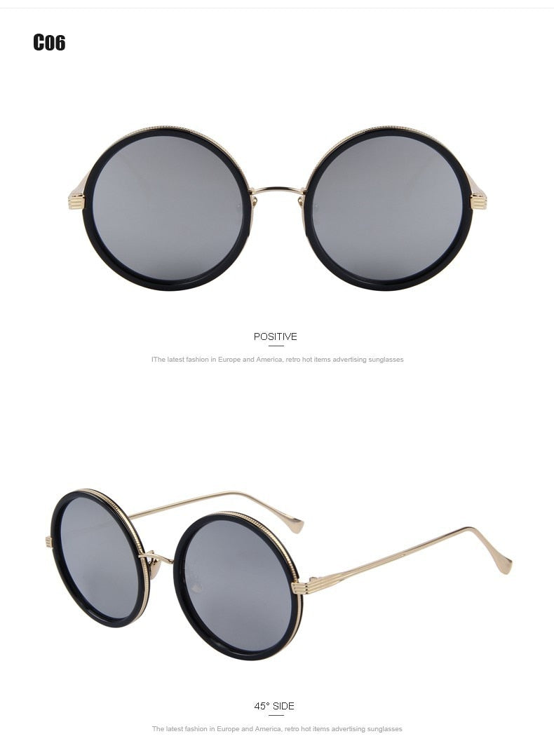 Ladies Fashion Round UV 400 Brand Designer Classic Shades Men Luxury Sunglasses The Clothing Company Sydney