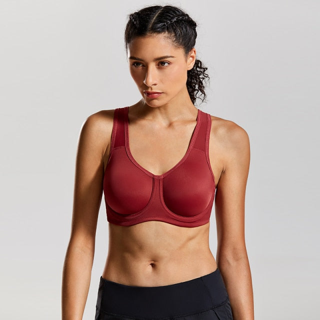 Women's Max Control Solid High Impact Plus Size Underwire Sports Bra The Clothing Company Sydney