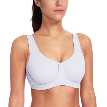 Women's Max Control Solid High Impact Plus Size Underwire Sports Bra The Clothing Company Sydney