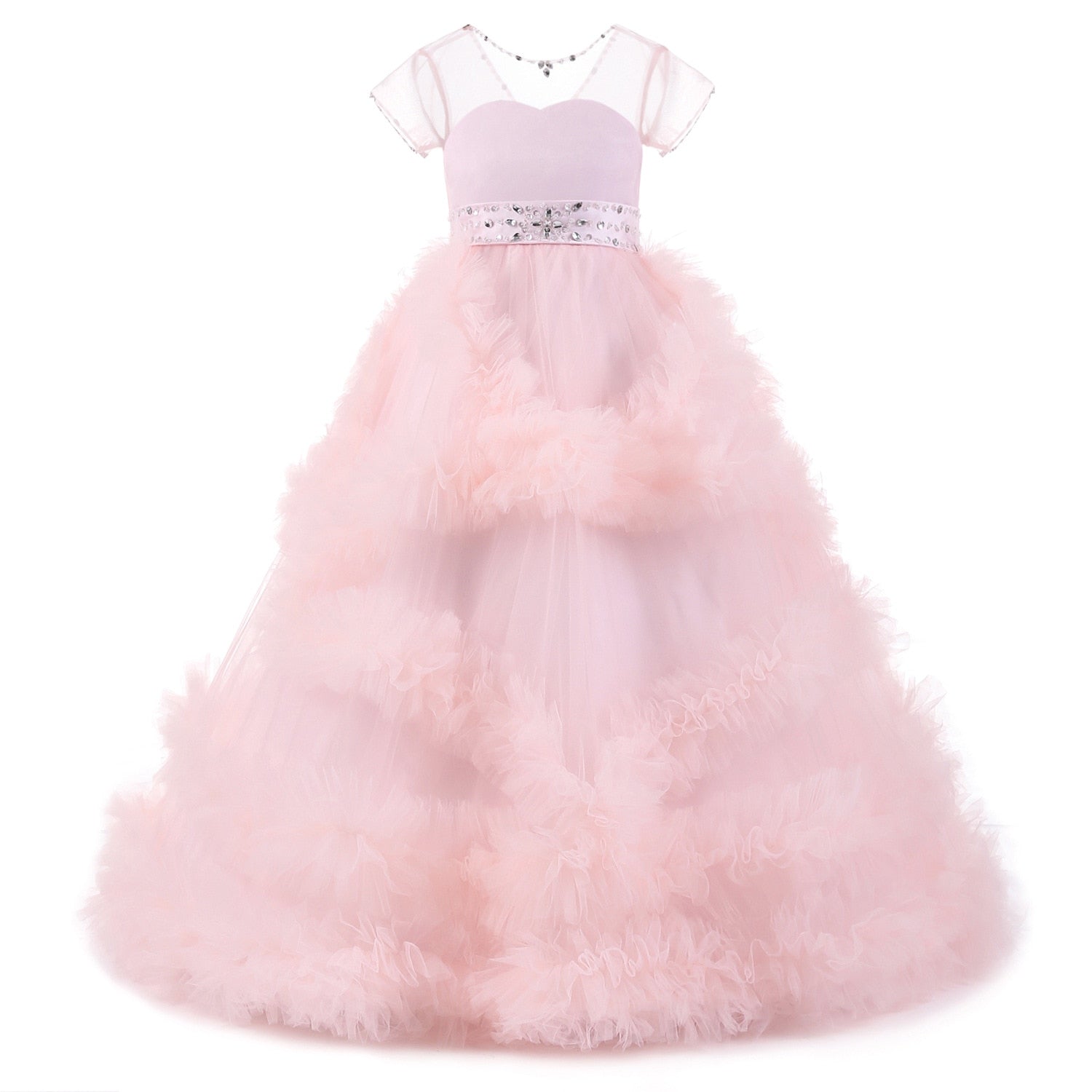 Summer White Lace Flower Girls Costume Long Party Bridesmaid Childrens Wedding Dress The Clothing Company Sydney