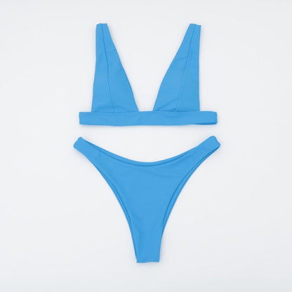 2 Piece Solid Swimsuit Swimwear Push Up Bikini Set Brazilian Bathing Suit Summer Beach Wear Swimming Suit The Clothing Company Sydney
