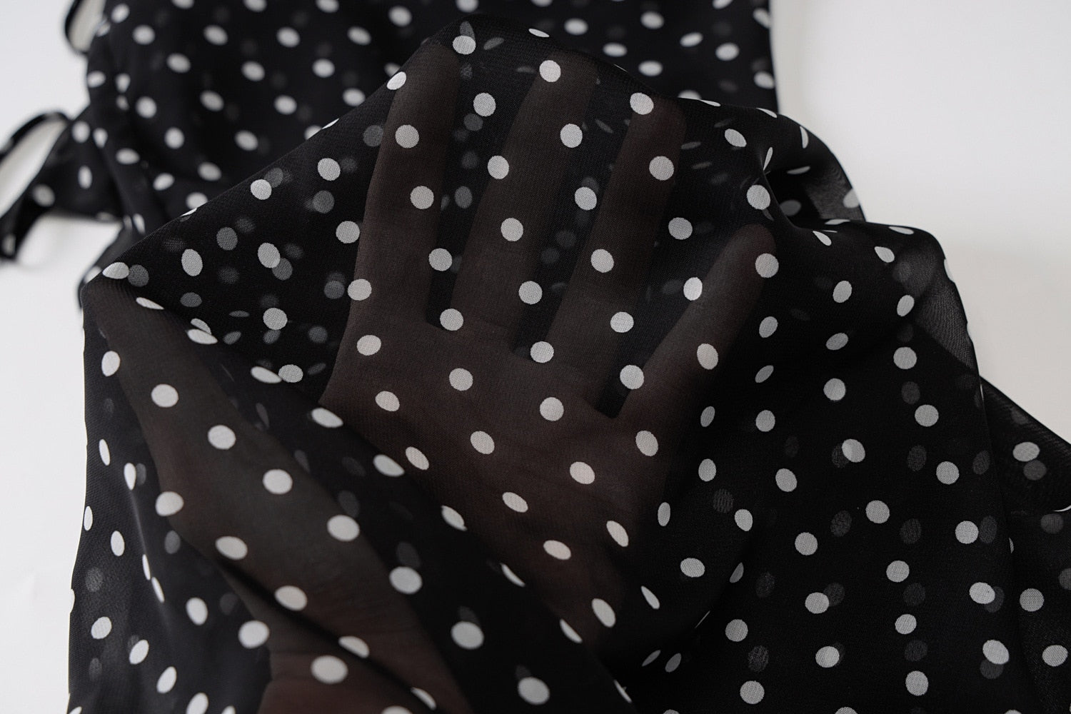 Spaghetti Strap Polka Dot Maxi Sexy Backless Women Dresses Party Club Black Mesh See Through Dress The Clothing Company Sydney