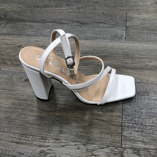 Block Heel Women Shoes Ladies Sandals High Heels White Pink Beige The Clothing Company Sydney