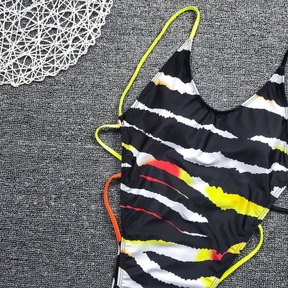 High Leg cut One Piece Swimsuit Thong Swimwear Trikini Backless Monokini Brazilian Bathing Suit The Clothing Company Sydney