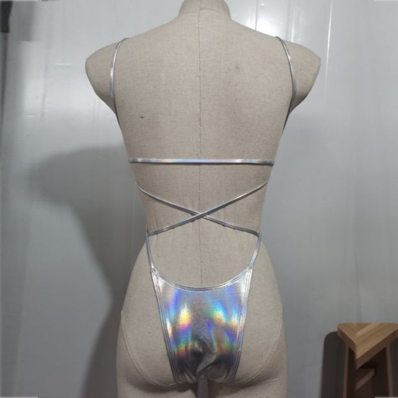 High Leg cut One Piece Swimsuit Thong Swimwear Trikini Backless Monokini Brazilian Bathing Suit The Clothing Company Sydney