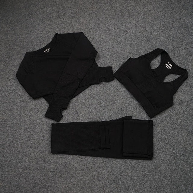 5 Piece Fitness Yoga Pants Leggings Gym Clothing Women's Sportswear Sports  Set Top Tights Sport Bra Set The Clothing Company Sydney