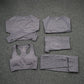 5 Piece Fitness Yoga Pants Leggings Gym Clothing Women's Sportswear Sports  Set Top Tights Sport Bra Set The Clothing Company Sydney
