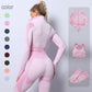 2/3 Piece Seamless Women Yoga Set Workout Sportswear Gym Clothing Fitness Long Sleeve Crop Top High Waist Leggings Sports Suits The Clothing Company Sydney
