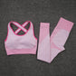 2/3 Piece Seamless Women Yoga Set Workout Sportswear Gym Clothing Fitness Long Sleeve Crop Top High Waist Leggings Sports Suits The Clothing Company Sydney