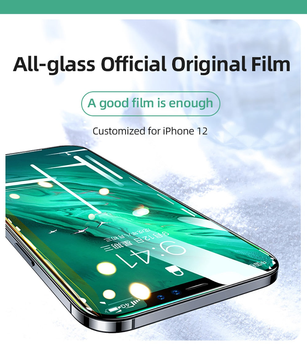 9D Tempered Glass For iPhone 12 Pro Max Full Cover Protective Glass For iPhone 12 mini Tempered Film Screen Protector The Clothing Company Sydney