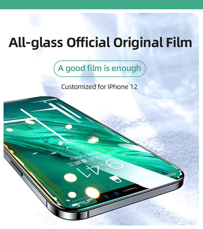 9D Tempered Glass For iPhone 12 Pro Max Full Cover Protective Glass For iPhone 12 mini Tempered Film Screen Protector The Clothing Company Sydney