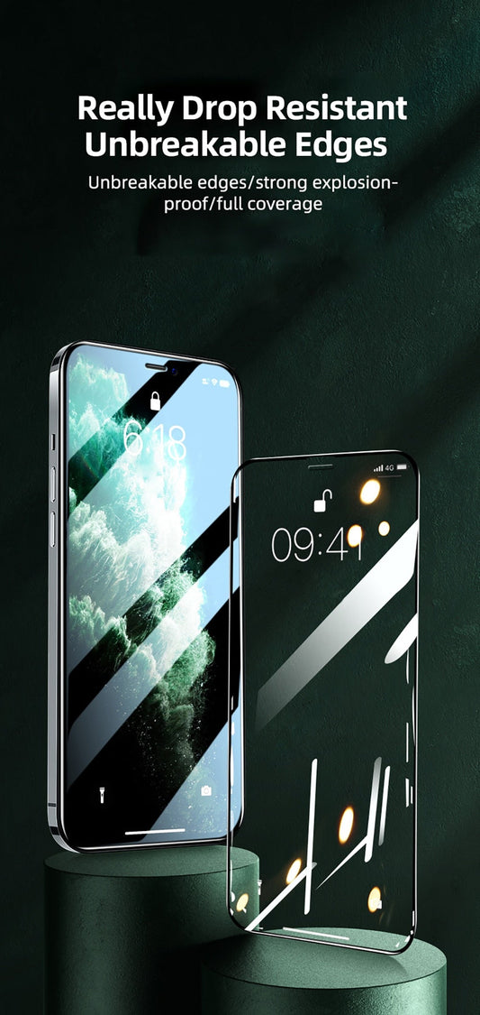 9D Tempered Glass For iPhone 12 Pro Max Full Cover Protective Glass For iPhone 12 mini Tempered Film Screen Protector The Clothing Company Sydney