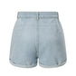 Blue Light Wash Denim High Waist Jeans Summer Pocket Front Vacation Casual Shorts The Clothing Company Sydney