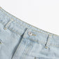 Blue Light Wash Denim High Waist Jeans Summer Pocket Front Vacation Casual Shorts The Clothing Company Sydney