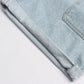 Blue Light Wash Denim High Waist Jeans Summer Pocket Front Vacation Casual Shorts The Clothing Company Sydney