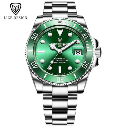Mens Automatic Mechanical Tourbillon Clock Fashion Sport Diving Watch 100ATM Waterproof Luminous Watches The Clothing Company Sydney