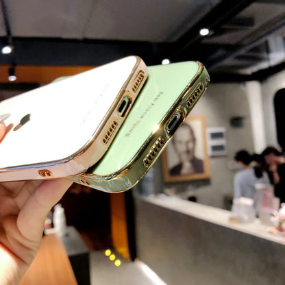 Electroplated love heart Phone Case For iPhone 12Pro 12 11 Pro Max XR XS X XS Max 7 8 Plus Shockproof Protective Back Cover Case The Clothing Company Sydney