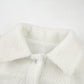Autumn Winter Coat Fleece Shaggy Warm Cropped Overcoat Single Breasted Outerwear Jacket The Clothing Company Sydney