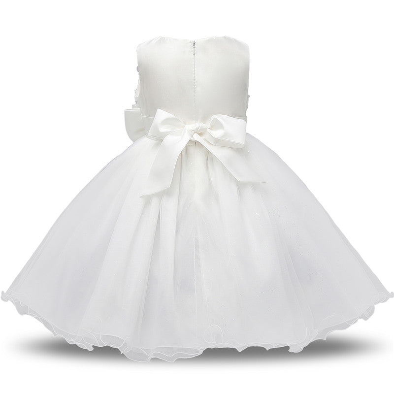 Elegant Princess Lace Dress Kids Flower Embroidery Girls Vintage Children Dresses for Christmas Party Red Ball Gown The Clothing Company Sydney