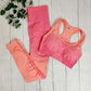 3 Piece Sportswear Fitness Gym Yoga Seamless Workout Women Sport Outfit  Tie dye Sports Suits Set The Clothing Company Sydney
