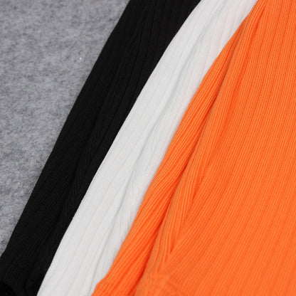 New Fashion Bandage Shorts Casual Black Orange Bone Color Shorts The Clothing Company Sydney